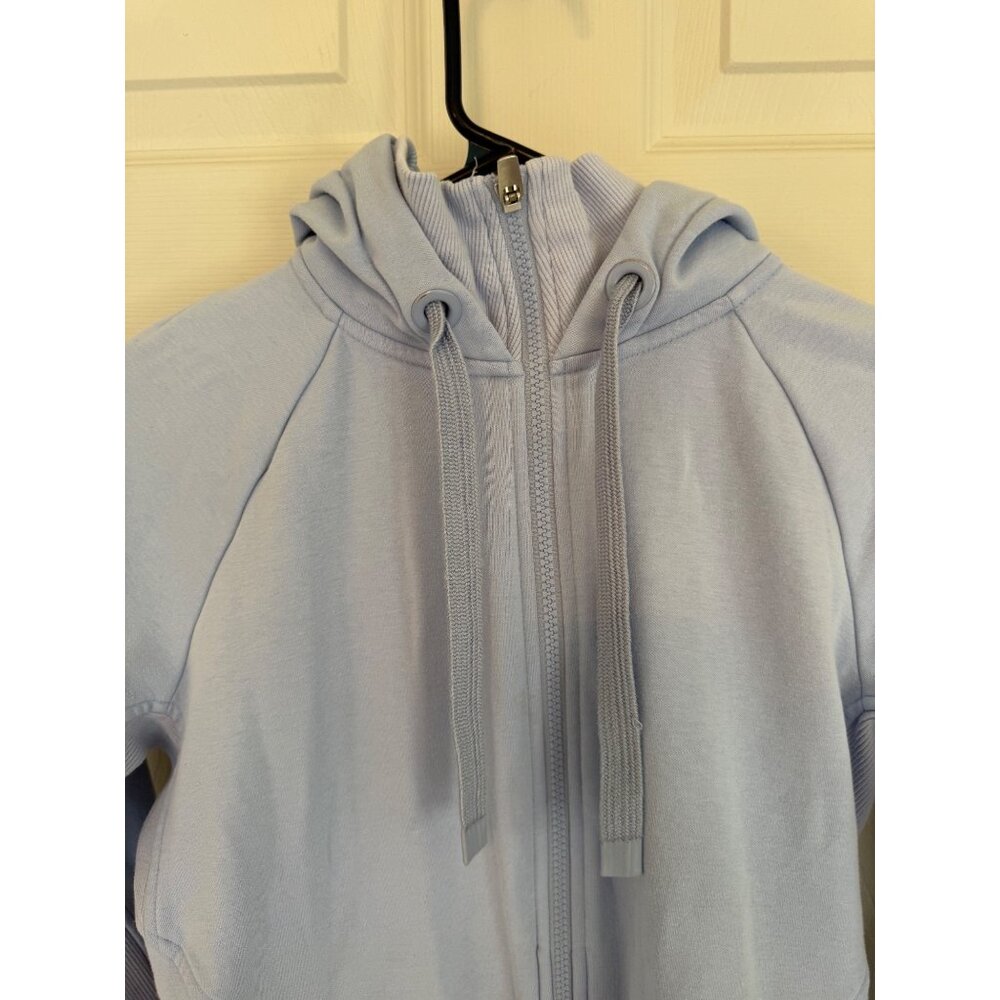 Athleta Light Blue Long Sleeve Zip Up Activewear Sweatshirt Hoodie Size Small - Picture 2 of 7